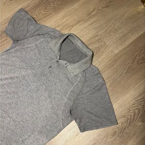 Lululemon Shirt Men's M Metal Vent Tech Polo Gray Live In Practice Stretch Golf